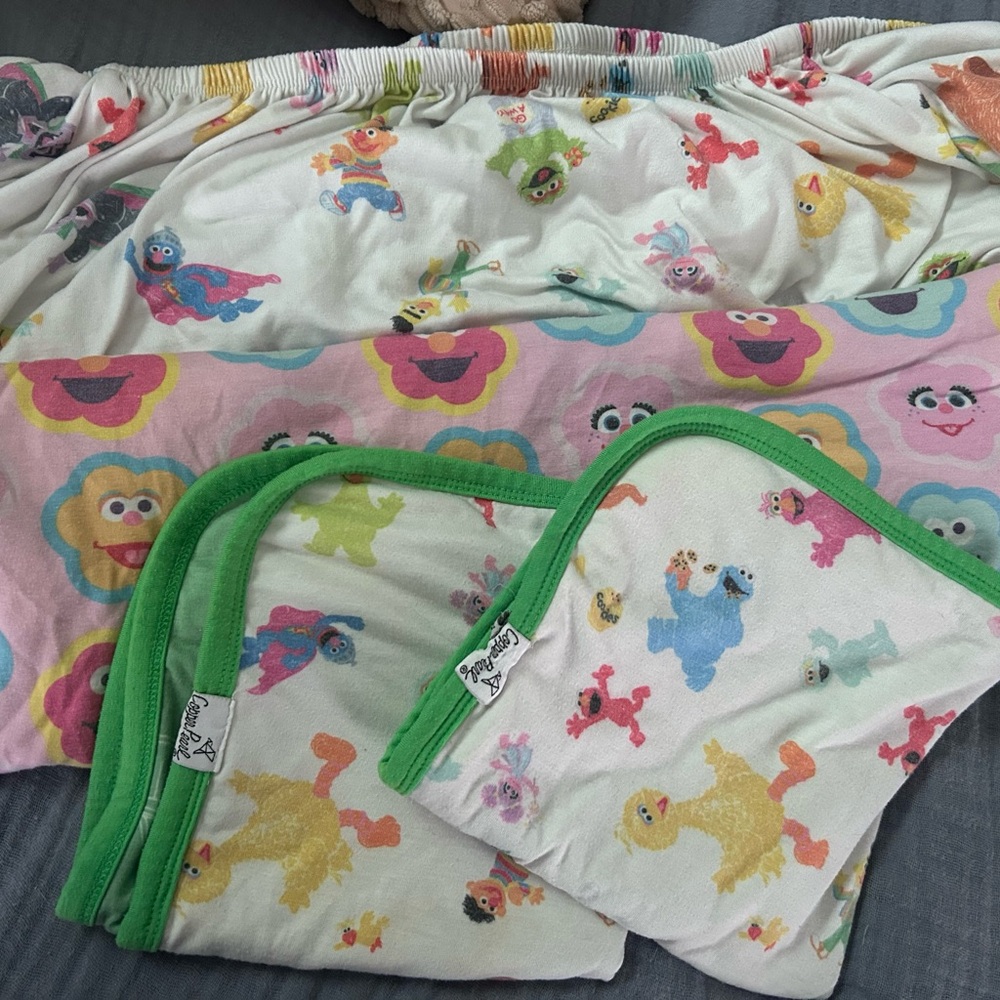 Copper pearl Sesame Street bedding